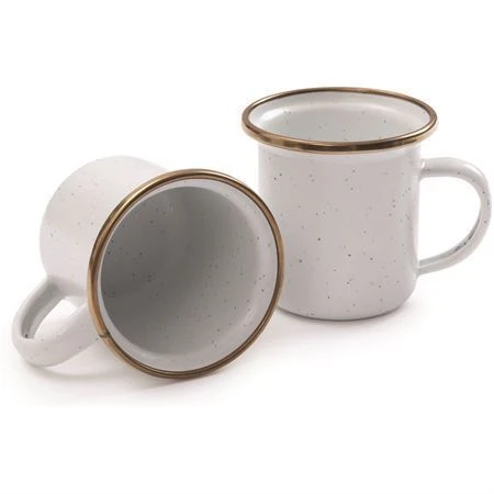 Barebones Living 394 Enamel Espresso Cup Eggshell 4 Barebones Living 394 Enamel Espresso Cup Eggshell - Image 2