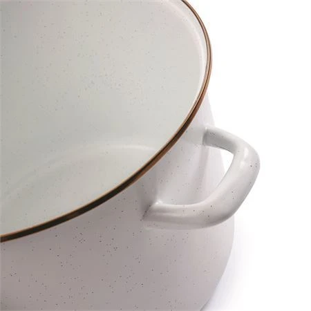 Barebones Living 395 Enamel Stock Pot Eggshell 7 Barebones Living 395 Enamel Stock Pot Eggshell - Image 5