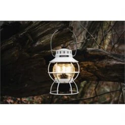 Barebones Living 180 Railroad Lantern Vintage White 15 Barebones Living 180 Railroad Lantern Vintage White -Barebones 163075