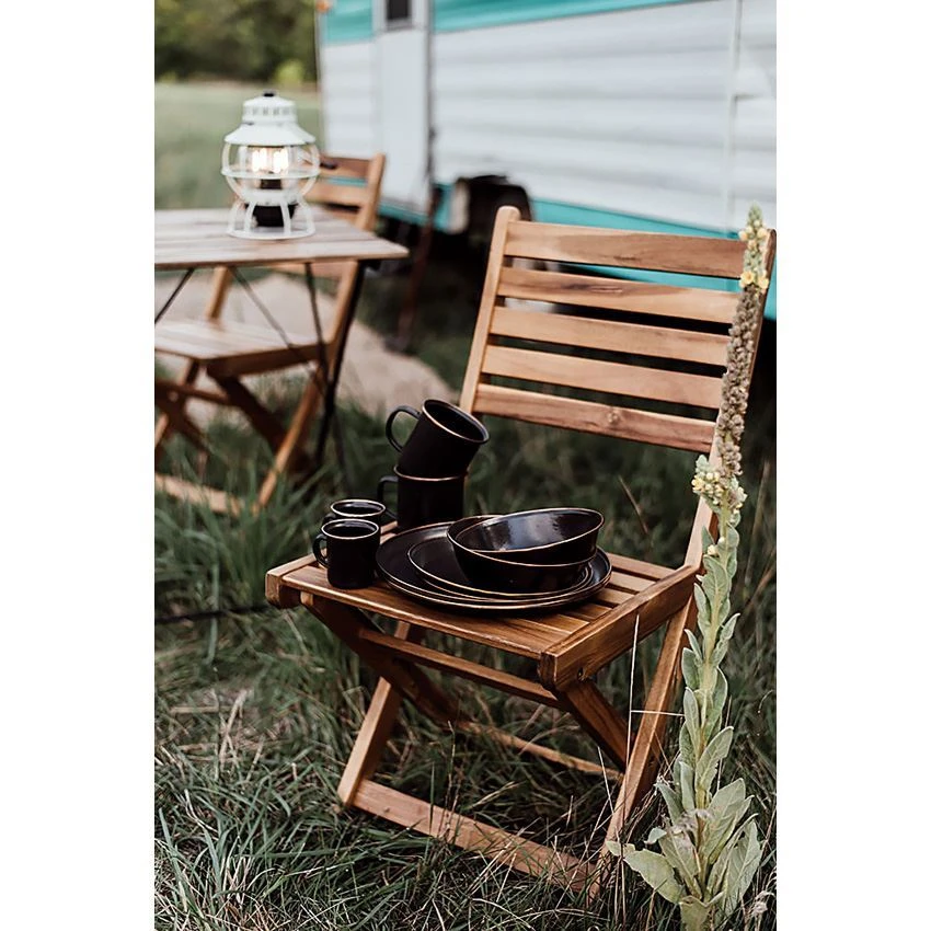 Barebones Living 340 Enamel Bowl Set Charcoal 7 Barebones Living 340 Enamel Bowl Set Charcoal - Image 5