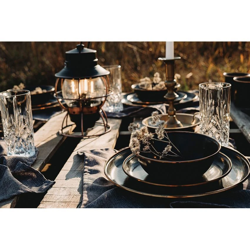 Barebones Living 340 Enamel Bowl Set Charcoal 8 Barebones Living 340 Enamel Bowl Set Charcoal - Image 6