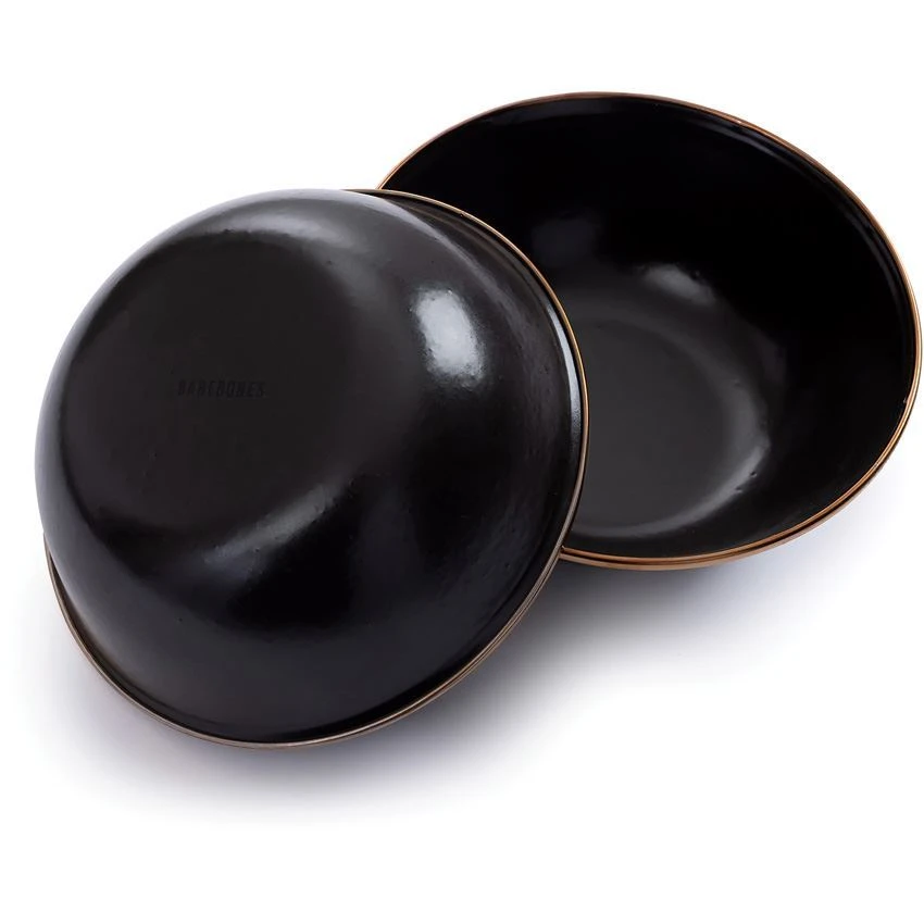 Barebones Living 340 Enamel Bowl Set Charcoal 5 Barebones Living 340 Enamel Bowl Set Charcoal - Image 3