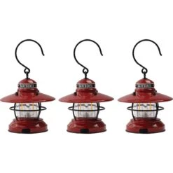 Barebones Living 277 Edison Mini Lantern Red 3pk