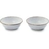 Barebones 390 Enamel Bowl Set Eggshell -Barebones 311637 311642