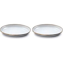 Barebones 392 Enamel Salad Plate Set