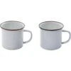 Barebones Living 393 Enamel Cup Set Eggshell -Barebones 312887 312892