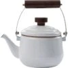 Barebones Living 398 Enamel Teapot Eggshell -Barebones 312892 312897