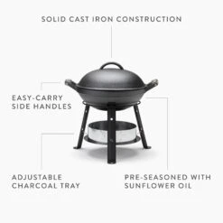 Barebones All-in-One Cast Iron Grill 16 Barebones All-in-One Cast Iron Grill -Barebones AIOGrillPDP