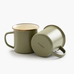 Barebones 2-Tone Kettle Bundle -Barebones CKW 1027 Enamel2 ToneMugSet OliveDrab PDP 01 d0fd538d 09d5 43e5 9614 f475d0ff5dd9