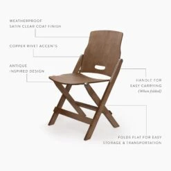 Barebones Ridgetop Wood Folding Chair -Barebones CKW 584 RidgelineWoodFoldingChair PDP Label