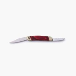 Double Blade Folding Pocket Knife 12 Double Blade Folding Pocket Knife -Barebones DBPK05
