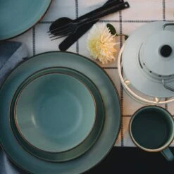 Barebones Enamelware Dining Collection - Mint -Barebones DSC07777