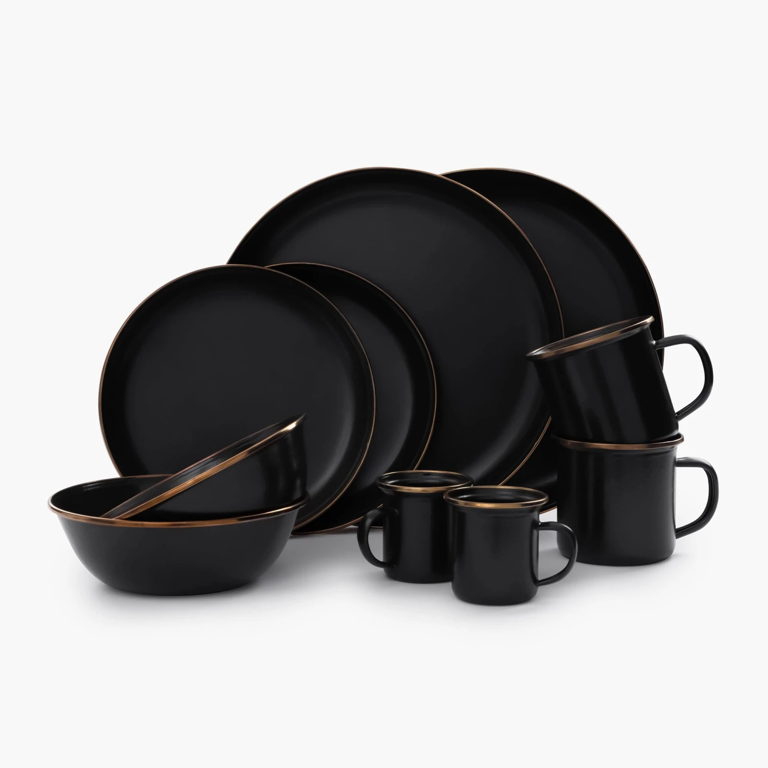 Barebones Enamelware Dining Collection - Charcoal 3 Barebones Enamelware Dining Collection - Charcoal