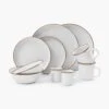 Barebones Enamelware Dining Collection - Eggshell -Barebones Enamelware Eggshell PDP 01