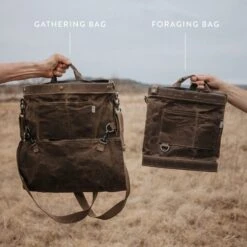Barebones Foraging Bag -Barebones GatheringForagingBag DarkKhaki PDP Label