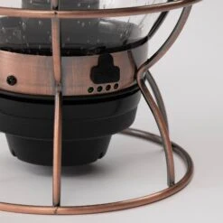 Barebones Railroad Lantern -Barebones LIV 280 RailroadLantern AntiqueBronze PDP 04