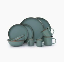 Barebones Enamelware Dining Collection - Mint