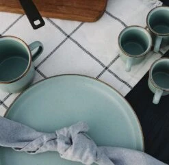 Barebones Enamelware Dining Collection - Mint -Barebones Mint11