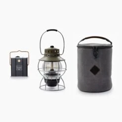 Barebones Olive Drab Railroad Lantern Collection