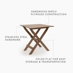 Barebones Ridgetop Wood Folding Table 21 Barebones Ridgetop Wood Folding Table -Barebones RidgetopWoodFoldingTablePDP