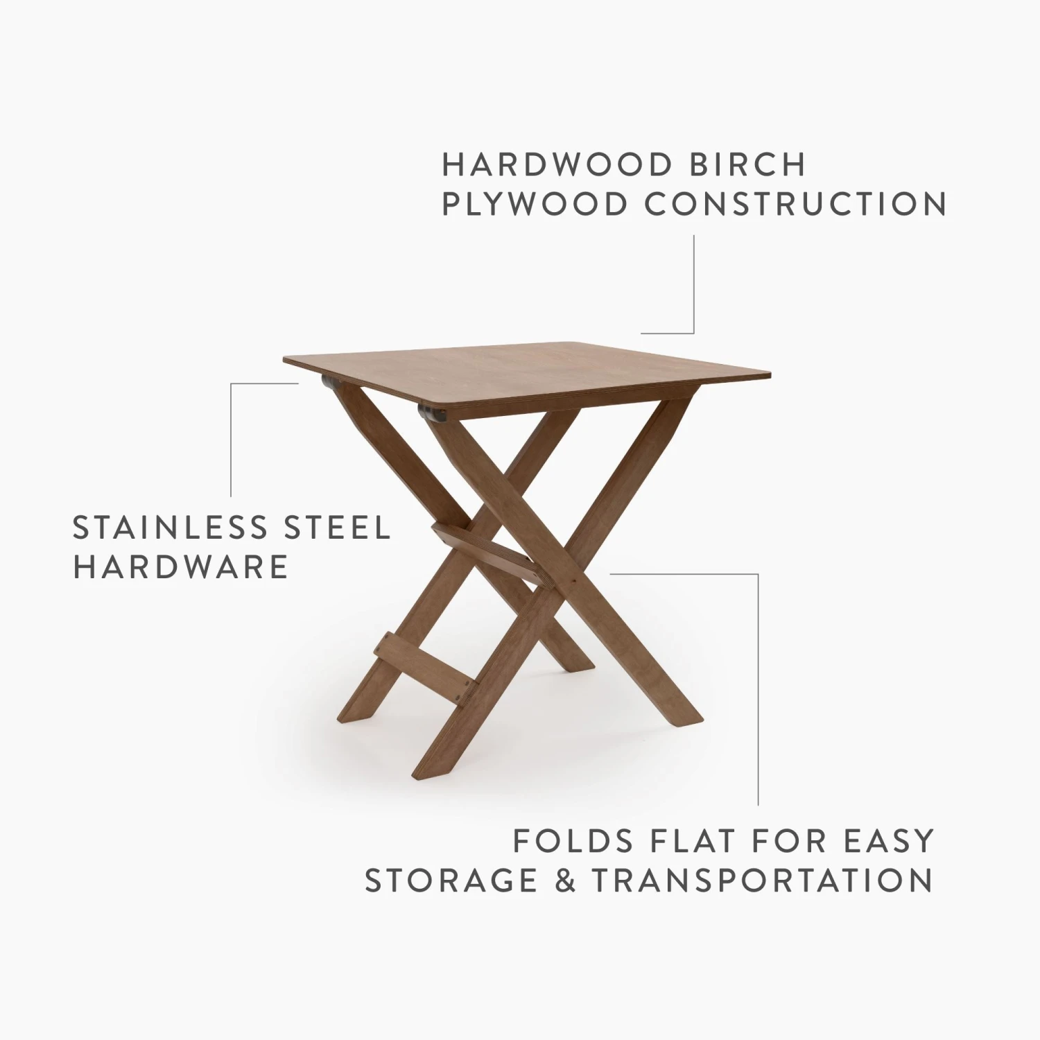 Barebones Ridgetop Wood Folding Table 12 Barebones Ridgetop Wood Folding Table - Image 10