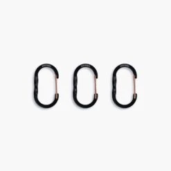 Barebones Wiregate Carabiners - 3 Sizes -Barebones STC 620 WiregateCarabiner Small3pc Black PDP 01