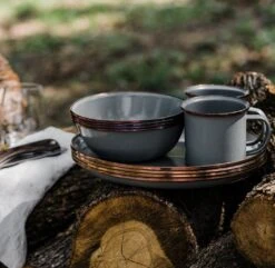 Barebones Enamelware Dining Collection - Slate Gray -Barebones Sa11