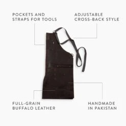 Barebones Tradesman Leather Apron -Barebones TradesmanLeatherApronPDP