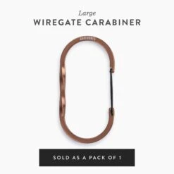 Barebones Wiregate Carabiners - 3 Sizes -Barebones WiregateCarabiner Copper Large PDP Label