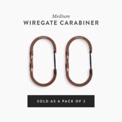 Barebones Wiregate Carabiners - 3 Sizes -Barebones WiregateCarabiner Copper Medium PDP Label