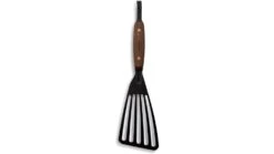 Barebones Cowboy Grill Fish Spatula -Barebones opplanet barebones cowboy grill fish spatula stainless steel natural walnut ckw 467 av 2