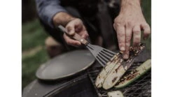 Barebones Cowboy Grill Fish Spatula -Barebones opplanet barebones cowboy grill fish spatula stainless steel natural walnut ckw 467 av 6