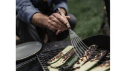 Barebones Cowboy Grill Fish Spatula -Barebones opplanet barebones cowboy grill fish spatula stainless steel natural walnut ckw 467 av 7