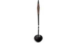 Barebones Cowboy Grill Ladle -Barebones opplanet barebones cowboy grill ladle stainless steel natural walnut ckw 464 av 2