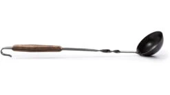 Barebones Cowboy Grill Ladle -Barebones opplanet barebones cowboy grill ladle stainless steel natural walnut ckw 464 av 7