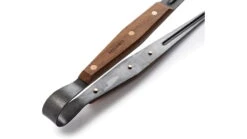 Barebones Cowboy Grill Tongs -Barebones opplanet barebones cowboy grill tongs stainless steel natural walnut 16 l x 4 5 w x 1 5 h inches ckw 462 av 5