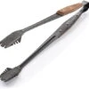 Barebones Cowboy Grill Tongs -Barebones opplanet barebones cowboy grill tongs stainless steel natural walnut 16 l x 4 5 w x 1 5 h inches ckw 462 main