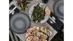 Barebones Enamel Salad Plate - Set Of 2 -Barebones opplanet barebones enamel deep plate set set of 2 slate gray ckw 358 av 3