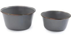 Barebones Enamel Mixing Bowl Set -Barebones opplanet barebones enamel mixing bowl set slate gray ckw 378 av 1