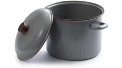 Barebones Enamel Stock Pot -Barebones opplanet barebones enamel stock pot slate gray ckw 376 av 1