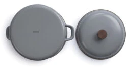 Barebones Enamel Stock Pot -Barebones opplanet barebones enamel stock pot slate gray ckw 376 av 2