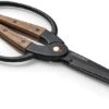 Barebones Large Scissors With Ambidextrous Grip -Barebones opplanet barebones large scissors wooden handle 4in heat treated stainless steel blade gdn 058 main